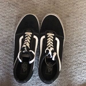 Old skool black and white vans 10.5 men's size.